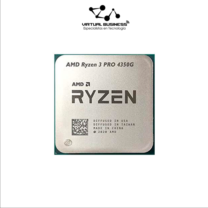 PROCESADOR AMD RYZEN 3 PRO 4350G 3.8GHz 4 NUCLEOS 4MB CACHE TURBO CORE 4.0GHz