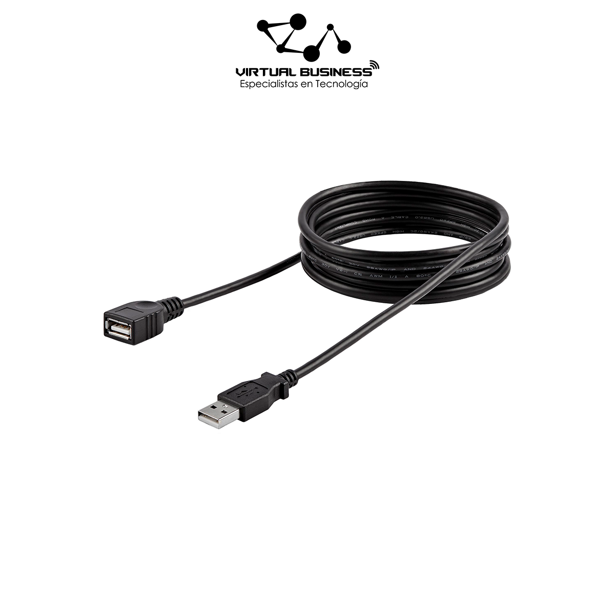 Canberra Pisoteando Frustrante Cable Extensor USB 2.0 - Macho a Hembra USB - 5M | Virtual Business Cusco