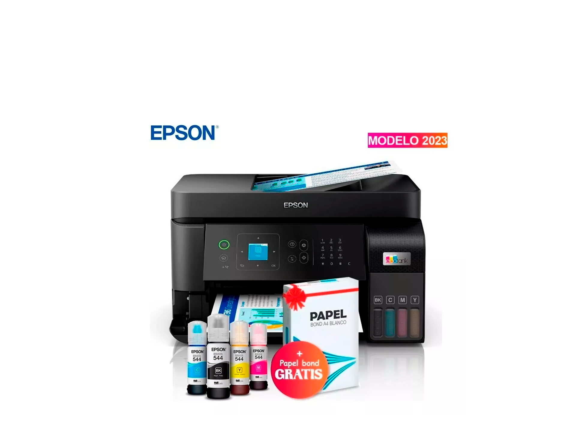 Impresora Multifuncional Epson EcoTank L5590 WiFi Negro Color