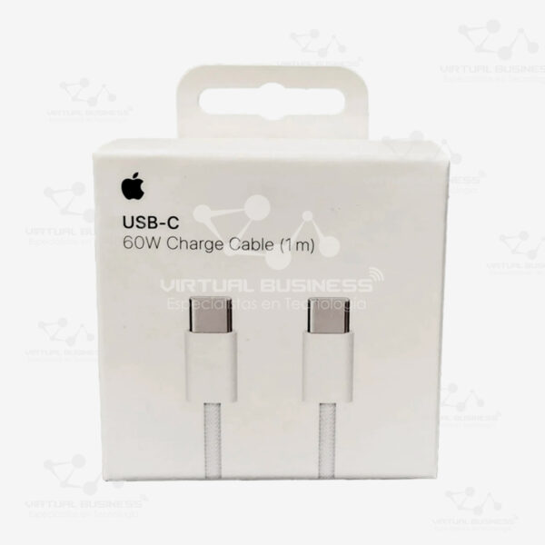 CABLE DE DATOS USB-C 60W CHARGE CABLE 1M