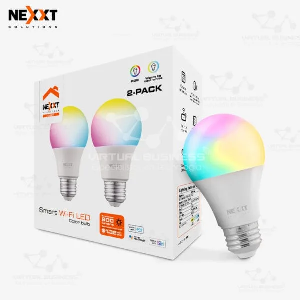 2-PACK BOMBILLA LED INTELIGENTE NEXXT WI-FI 110V