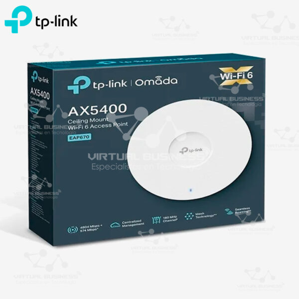 ACCESS POINT TP-LINK EAP670 AX5400 GIGABIT WI-FI 6 OMADA