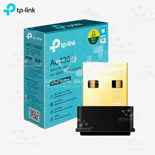 Adaptador inalámbrico Nano USB TP-Link Archer T3U