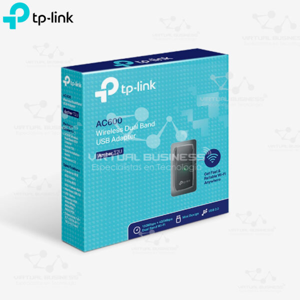 ADAPTADOR INALÁMBRICO USB TP-LINK AC600 ARCHER T2U