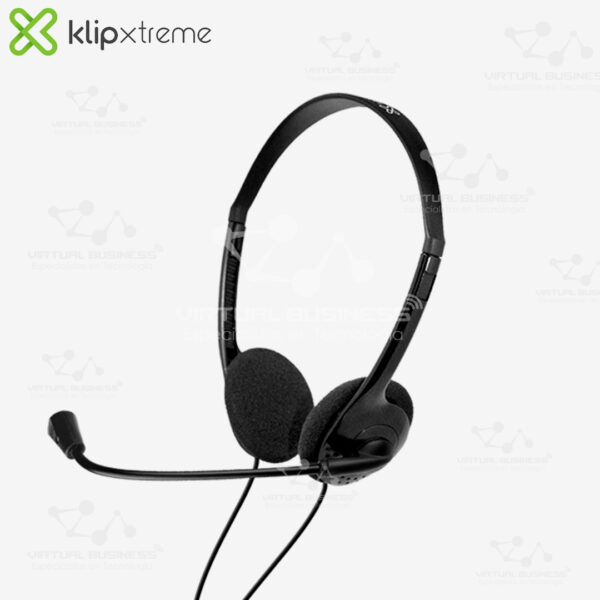 AUDÍFONO CON MICRÓFONO KLIP XTREME KSH-290 NEGRO