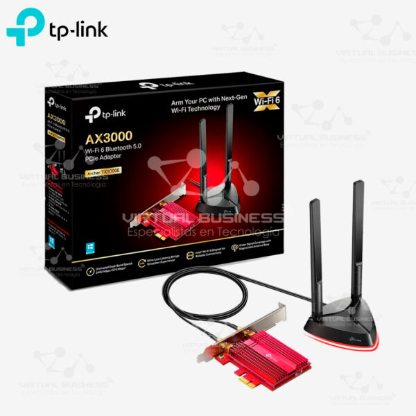 Adaptador TP-Link PCIe AX3000 Wi-Fi 6 Bluetooth 5.0