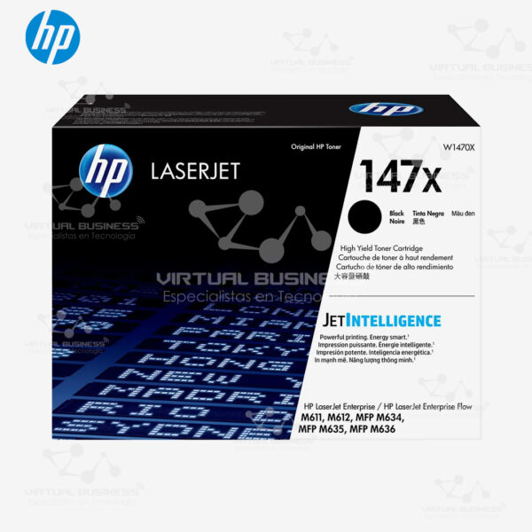 TÓNER HP 147X NEGRO LASER JET W1470X