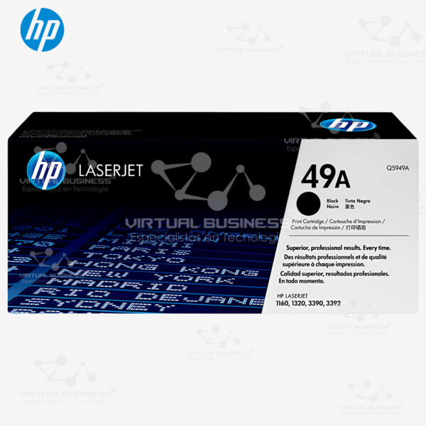 CARTUCHO DE TÓNER HP 49A NEGRO LASER JET Q5949A