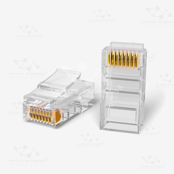 Conector 8PC8 RJ45 CAT5 FTP 100PCS