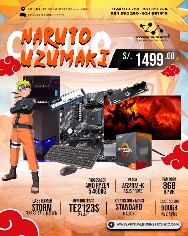 COMBO-GAMER-NARUTO-UZUMAKI-RYZEN-5-4600G