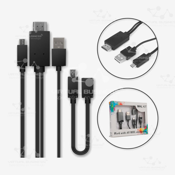 KIT ADAPTADOR MHL A HDMI