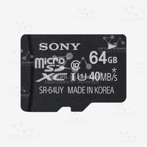 MEMORIA MICRO SD SONY 64GB 40MB