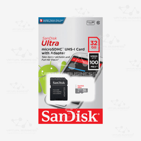 MEMORIA MICRO SD SANDISK ULTRA PLUS 32GB