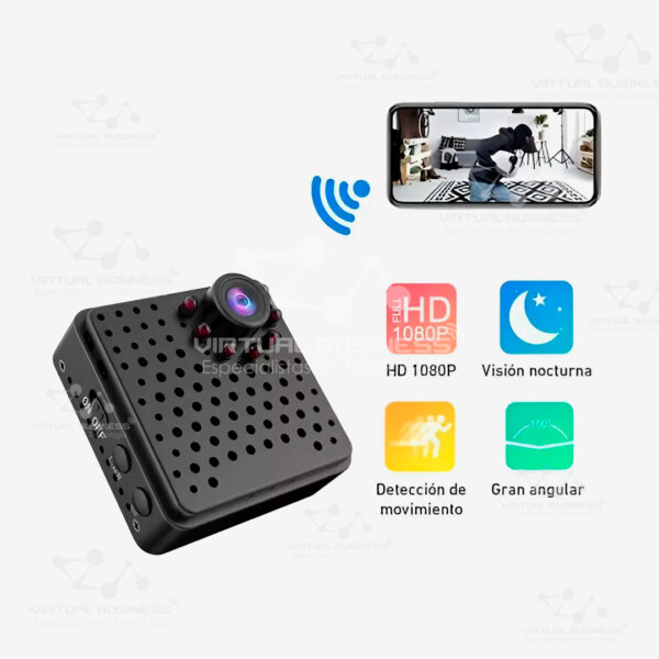 MINI CAMARA DE SEGURIDAD WI-FI HD VISIÓN NOCTURNA W18