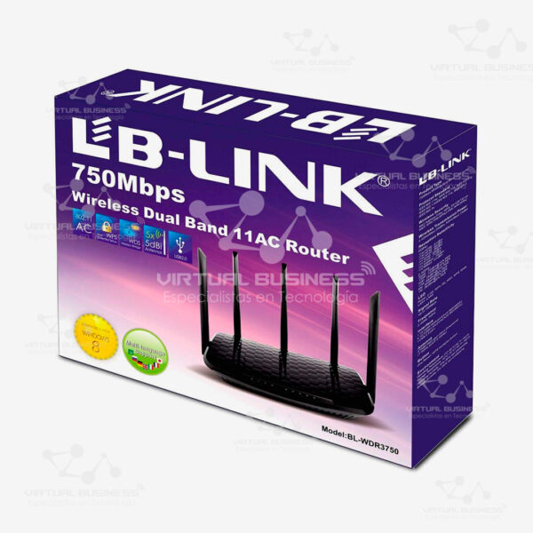 ROUTER LB-LINK BL-WDR3750 750MBPS DUAL BAND 11AC