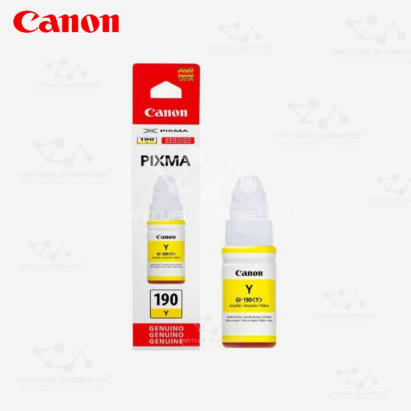 TINTA CANON PIXMA Y 190 AMARILLO