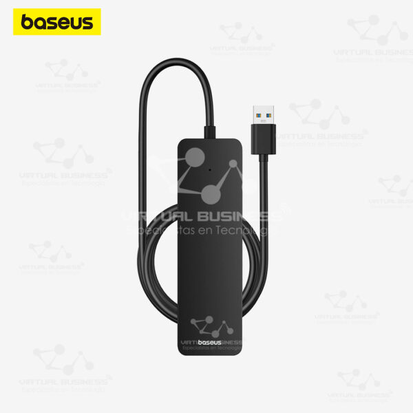 ADAPTADOR BASEUS 4 EN 1 USBA A USB3.0*4 NEGRO 50CM