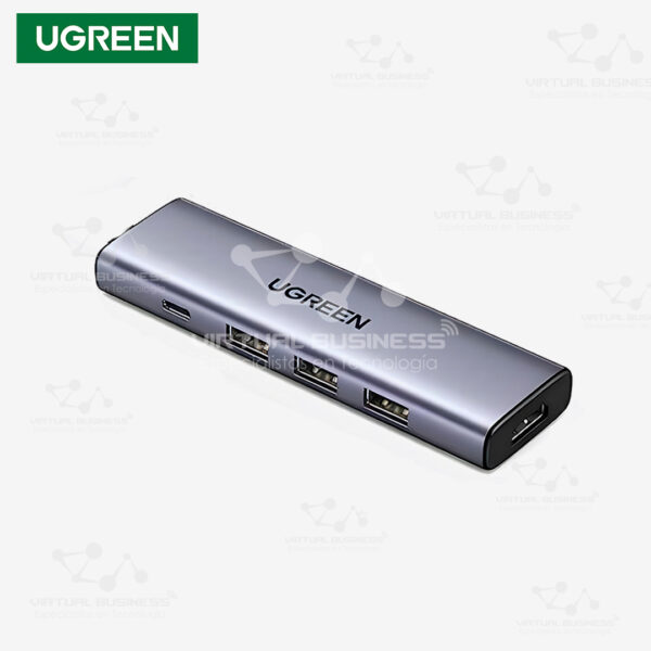 ADAPTADOR UGREEN HUB USB-C 5 EN 1 CM511 15597