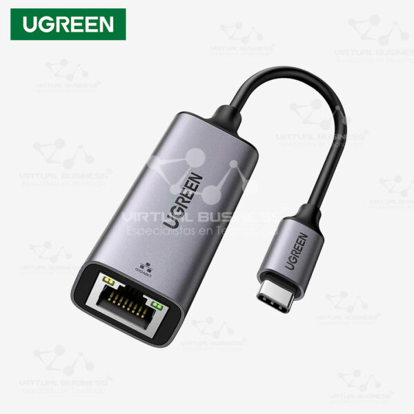 ADAPTADOR UGREEN USB 3.0 A RJ45 ETHERNET GRIS CM209