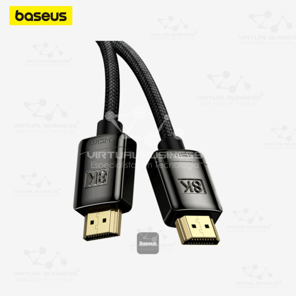 CABLE ADAPTADOR BASEUS HDMI A HDMI 8K 2M NEGRO