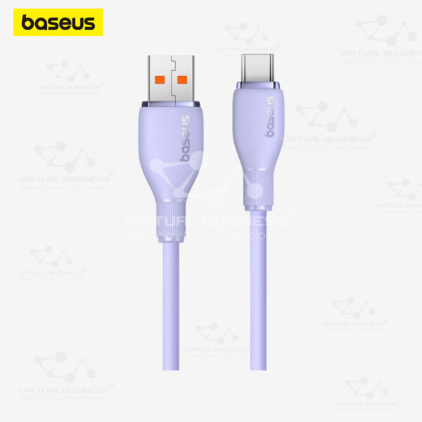 CABLE DE CARGA RÁPIDA BASEUS USB A TIPO C 2M PURPURA