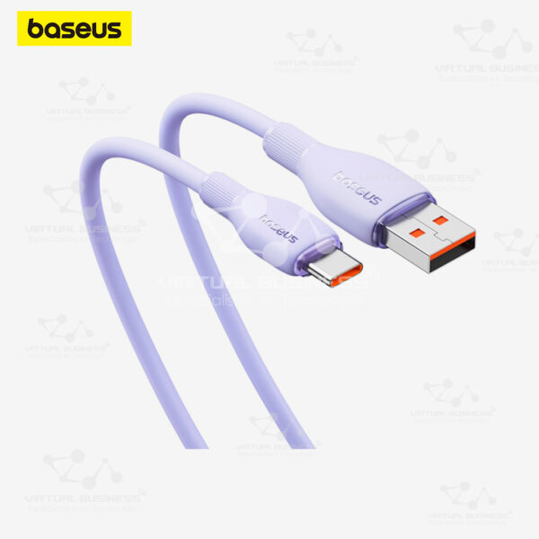 CABLE DE CARGA RÁPIDA BASEUS USB A TIPO C 2M PURPURA