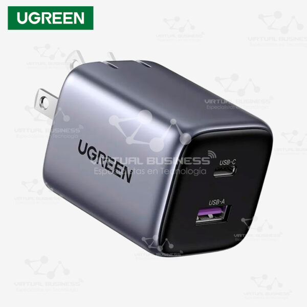 CARGADOR UGREEN NEXODE 35W 2 PUERTOS CD350