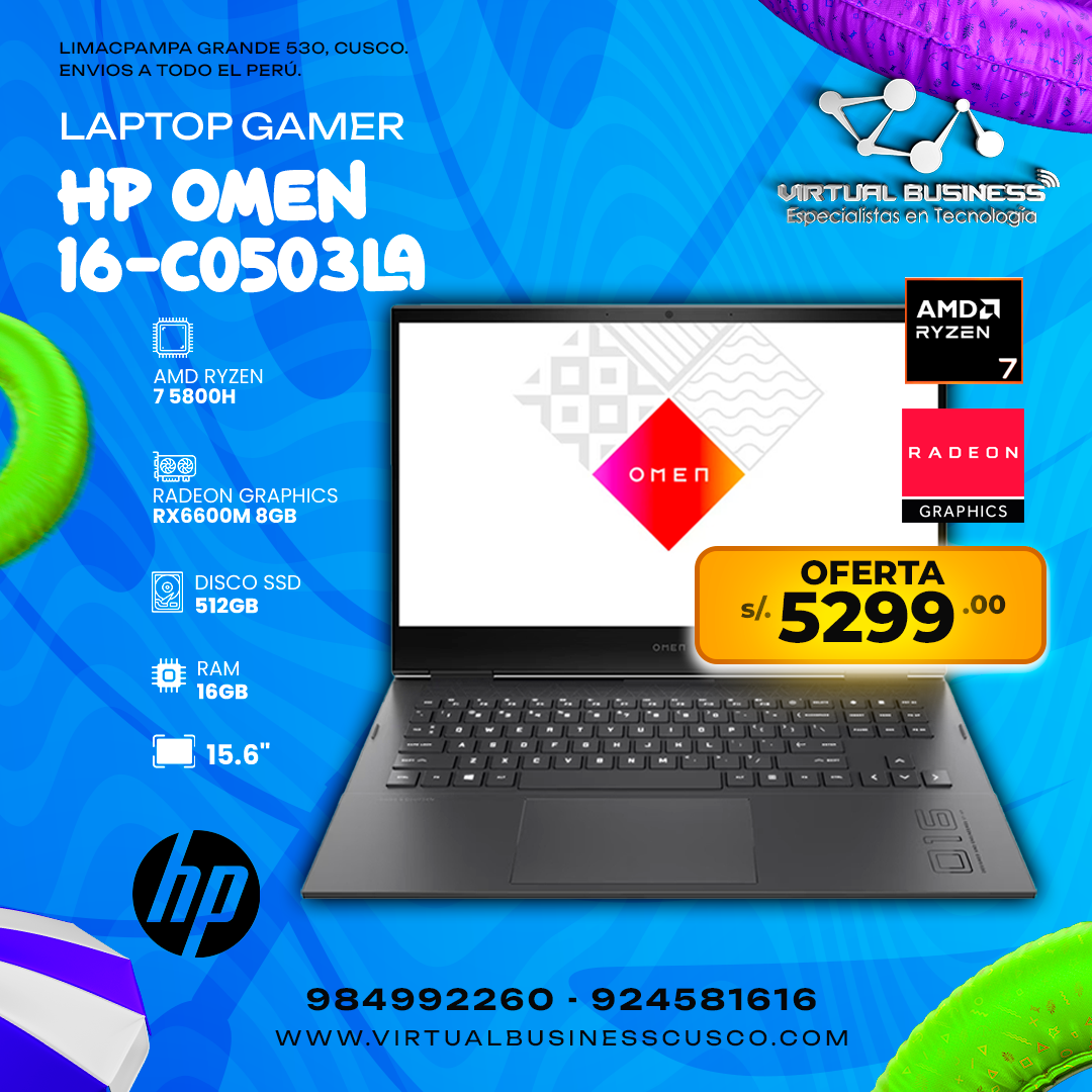 Combo Verano HP OMEN 16-C0503LA