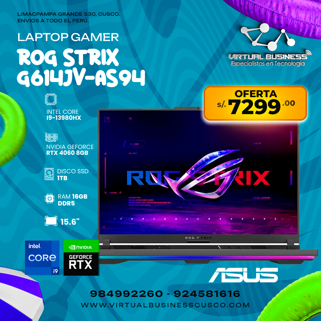 Combo Verano ROG STRIX G614JV-AS94