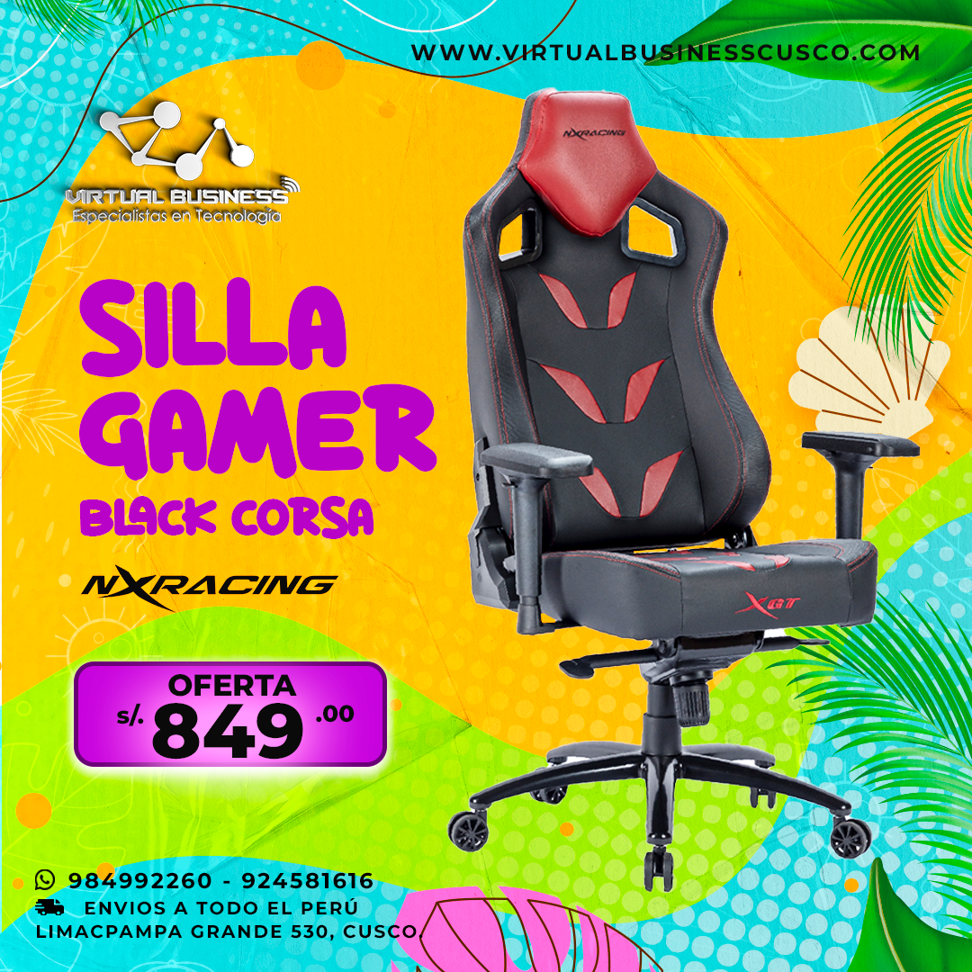 Combo Verano SILLA GAMER NXRACING BLACK ROSA