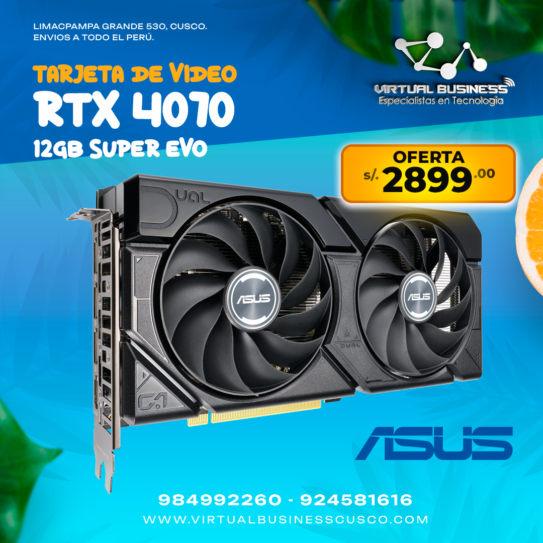 Combo Verano rtx 4070 12gb SUPER EVO