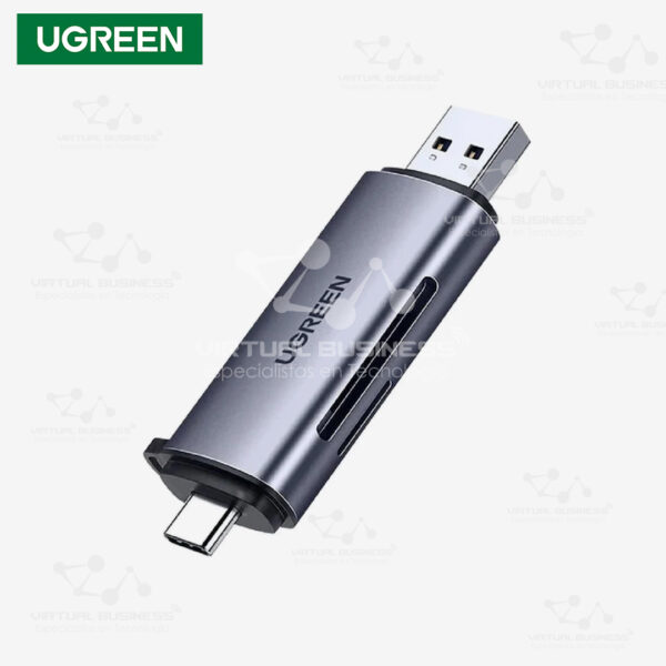 LECTOR DE TARJETAS UGREEN USB-C/USB-A CM185