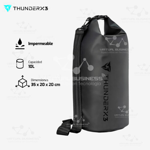 MOCHILA THUNDERX3 DRY BAG 10 BAG-BLACK-V1