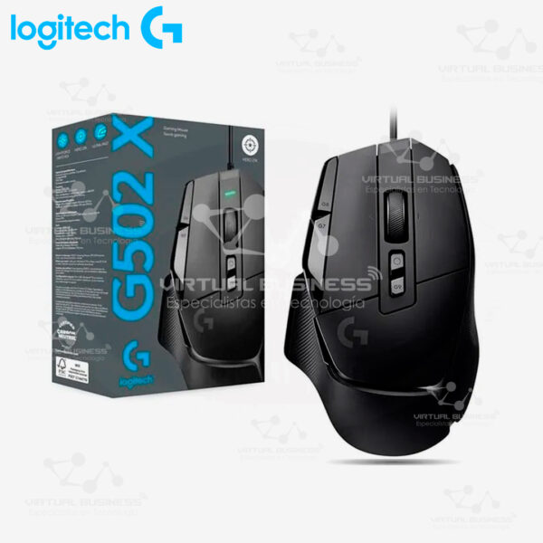 MOUSE LOGITECH G502X HERO 25K DPI USB NEGRO