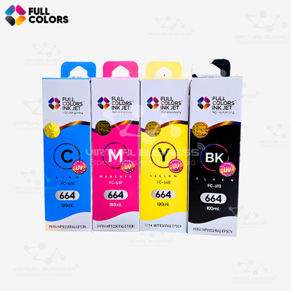 TINTA FULLCOLORS INK JET FC-640 PARA EPSON 664